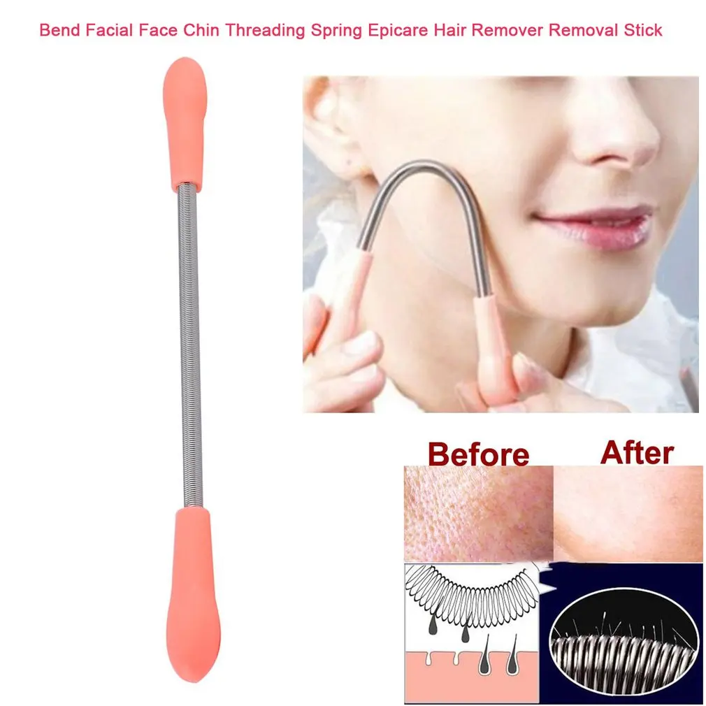 

Bendable Facial Face Chin Threading Spring Style Epicare Hair Remover Hair Removal Stick Mini Size Beauty Tool