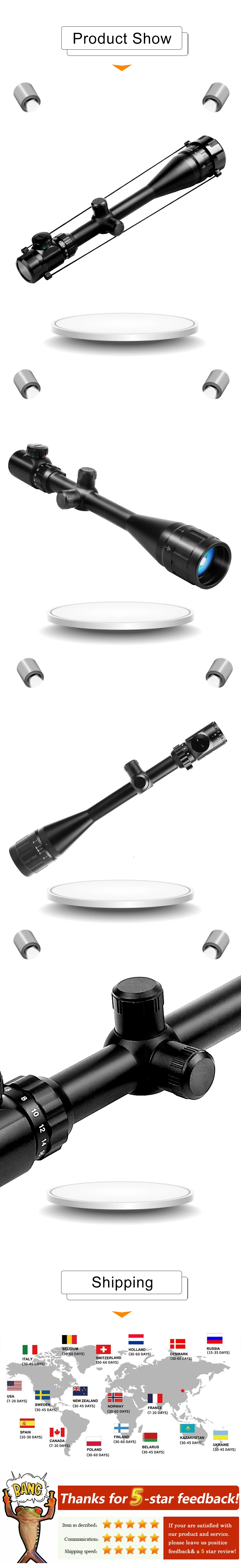 B BESTSIGHT тактический прицел 6-24X50 AOE красный зеленый с подсветкой Crosshair прицел оптический прицел охотничьи прицелы