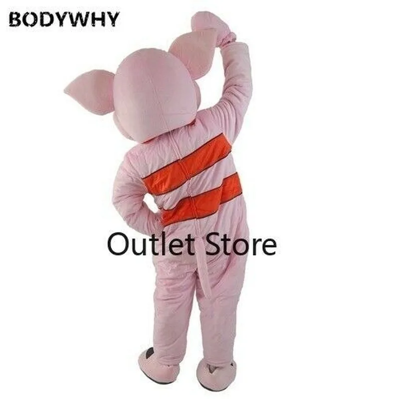 Cartoon Pink Pig Mascot Costume Suits Cosplay Party Outfits Carnival Xmas Easter Fursuit Dress Halloween Ad Clothes | Тематическая