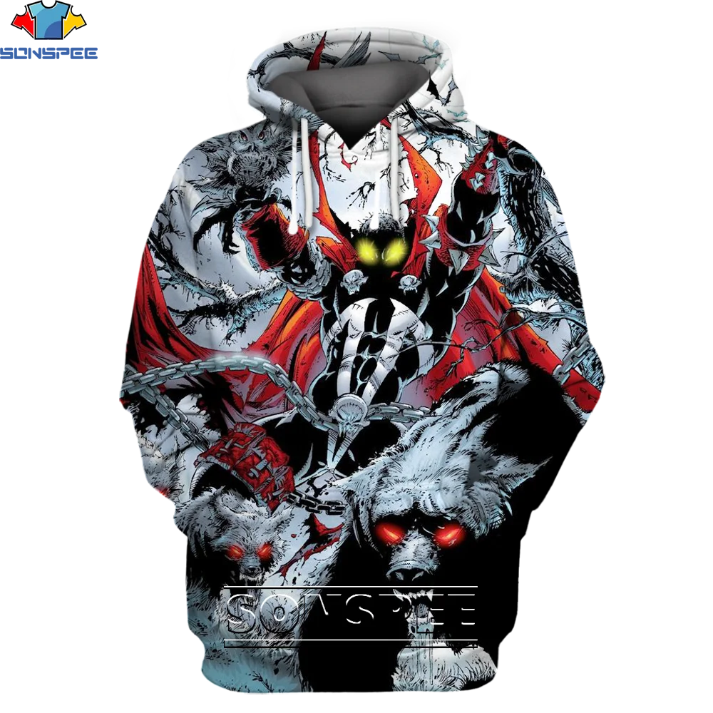 

SONSPEE Retro Anime Jacket 3D Printing Hoodie/Pullover Men/Women Autumn Casual Fashion Streetwear Oversized Long Sleeve Coat