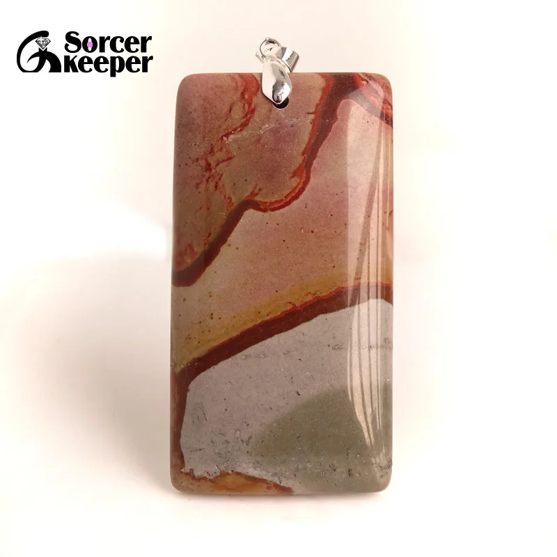 Модные натуральные Подвески Пикассо Jaspers Diy бижутерия из полудрагоценных камней