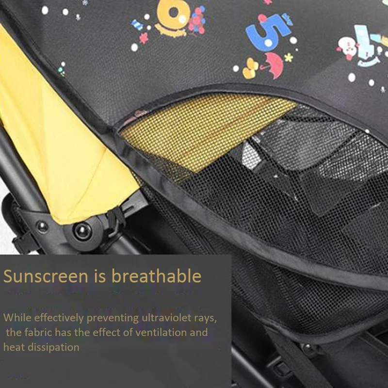 

Wide Sun Shade for Baby Strollers Car Seats Universal Adjustable Pram Pushchair Canopy Extender Cover Sun Shield