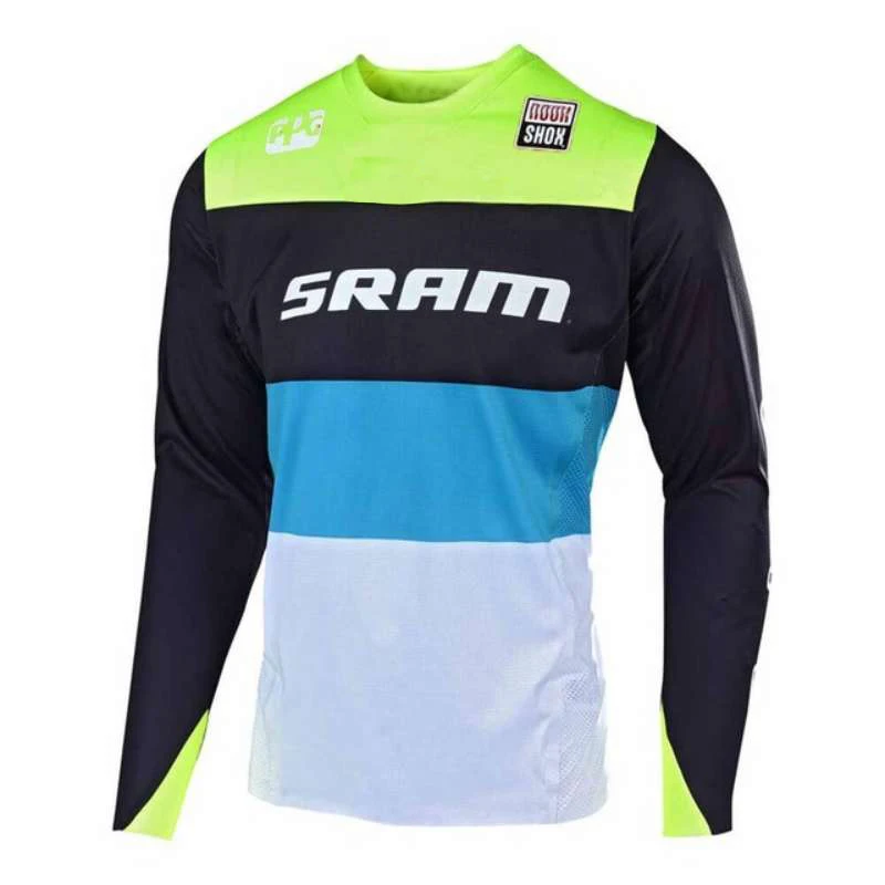 2019 новая мотоциклетная футболка для Skyline Air MTB DH MX велосипедная горные fit SRAM Джерси
