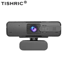 Веб-камера TISHRIC H701 Full HD 1080P с крышкой, USB веб-камера с микрофоном для компьютера, веб-камера для ПК, мини-камера с автофокусом