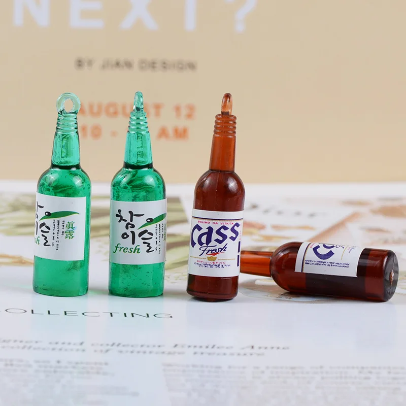 4 шт. новый материал для заполнения слайма мини бутылка пива diy ручной работы