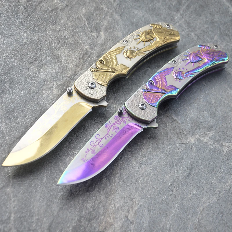 

7.8'' 7CR17MOV Blade High Quality hunting knifes camping survival tactical Folding knife north american hunting Straight knife