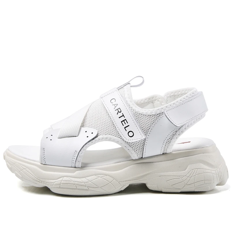 Сандалии CARTELO женские на толстой подошве повседневные пляжные туфли для