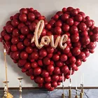 249 шт. воздушный шар в стиле Дня Святого Валентина, арка, красное сердце, настенная фотография, набор для декора Дня Святого Валентина, свадебный фон, декор для вечеринки