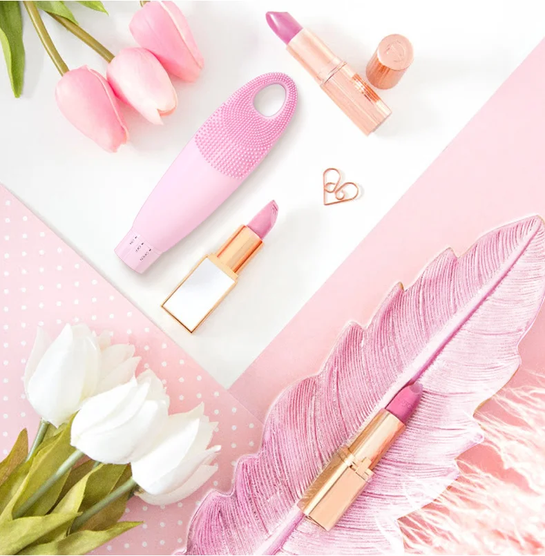 Ультразвуковой вибрационный очиститель для лица водонепроницаемый силиконовый