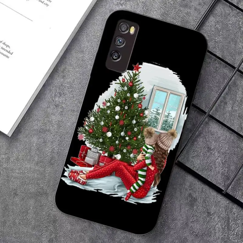 TOPLBPCS чехол для телефона с красивой девушкой и рождественской елкой huawei nova 2 i 2plus 2s