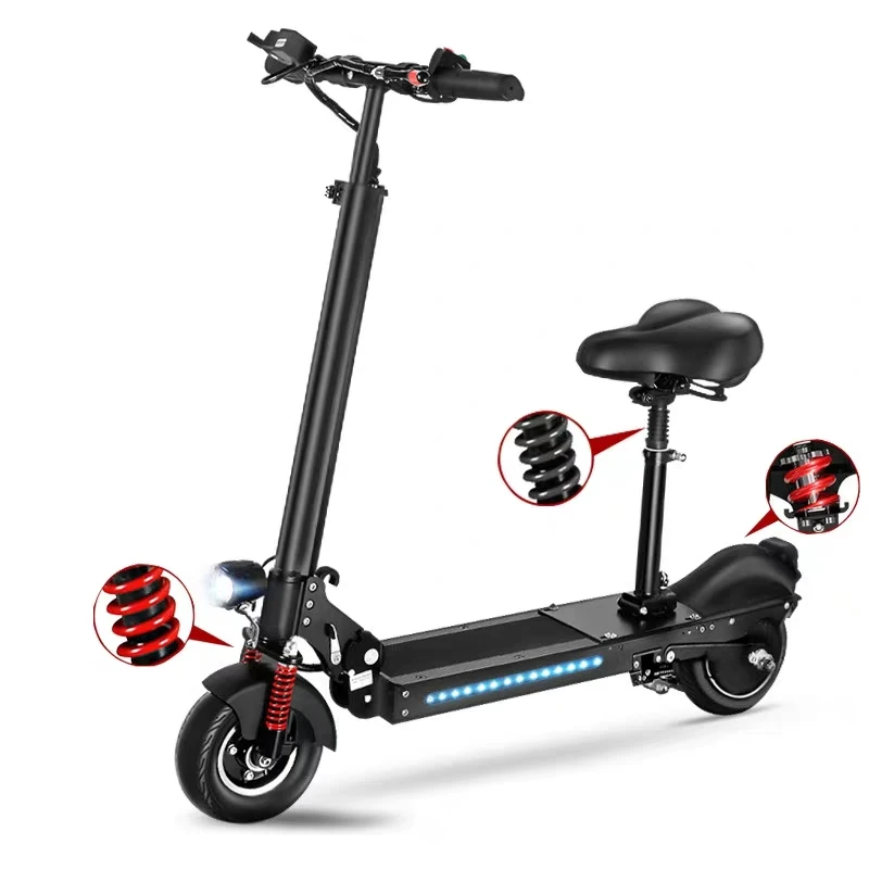 

Fashion Adult Standing On Scooter Battery Powered Foldable Bicycle With Seat 8 Inch 2 Wheel Mini Folding Electric Bike