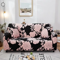 tropical plant elastic chhair sofa cover stretch for living room couch cover spandex chair protector slipcover1234 seater