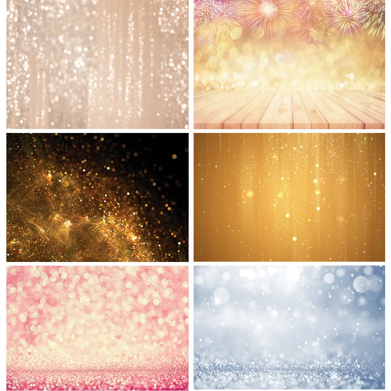 

Vinyl Abstract Bokeh Photography Backdrops Glitter Facula Light Spot Photo Background Studio Photocalls Props 21925 GB-03