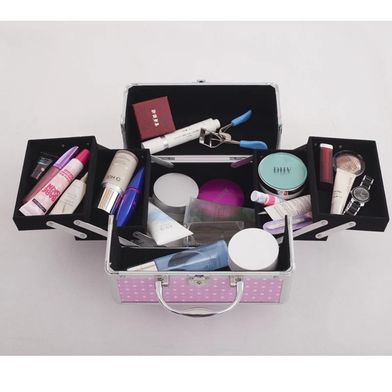 Новая шкатулка для украшений с мультяшным котом розовый и синий органайзер