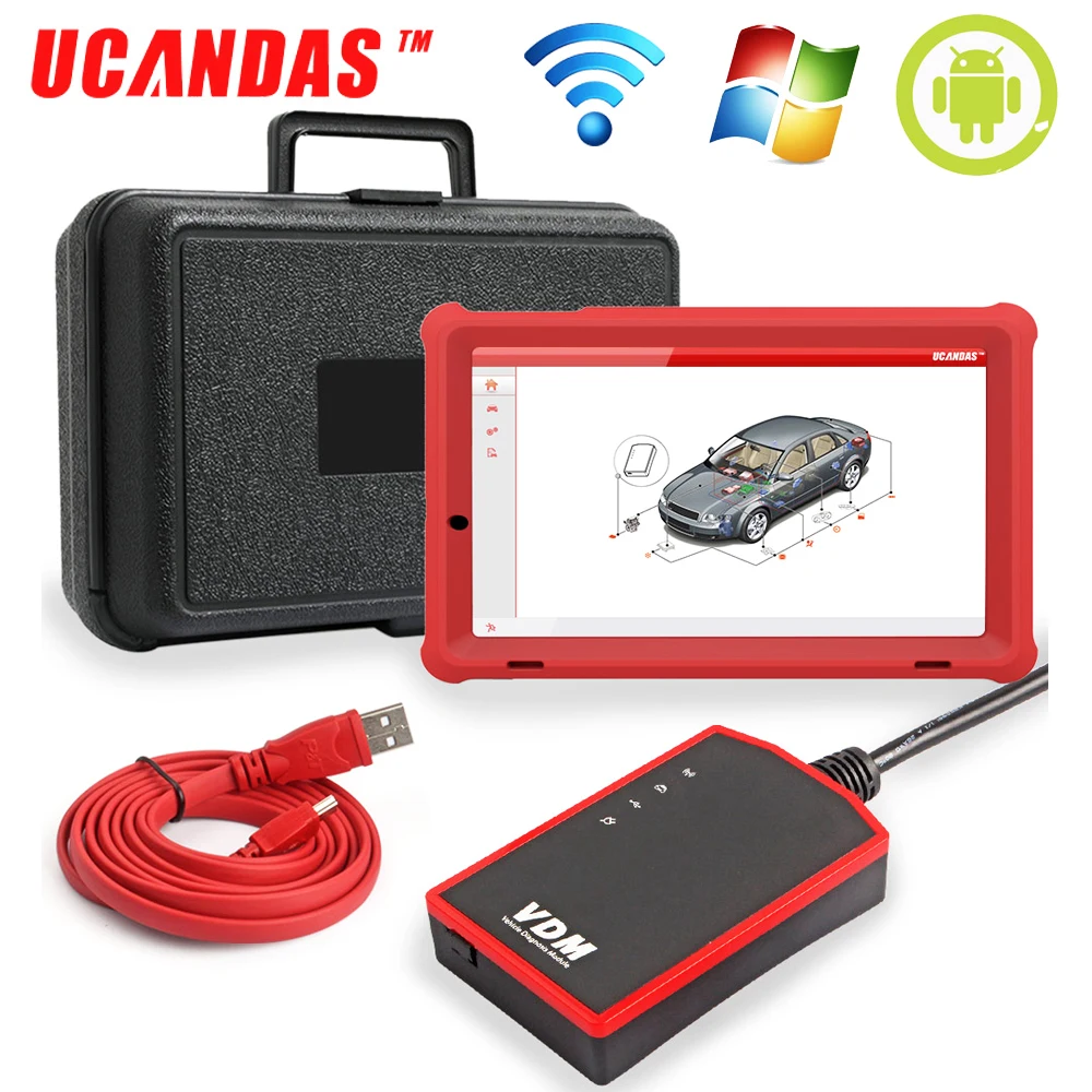 Диагностические инструменты UCANDAS VDM OBD2 сканер кодов считыватель двигателя полная
