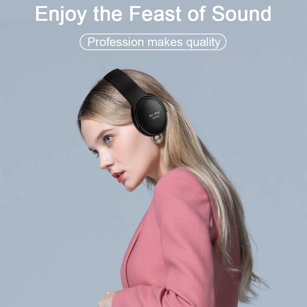 Bluetooth-наушники H1 Pro Hi-Fi стерео с шумоподавлением и микрофоном | Электроника