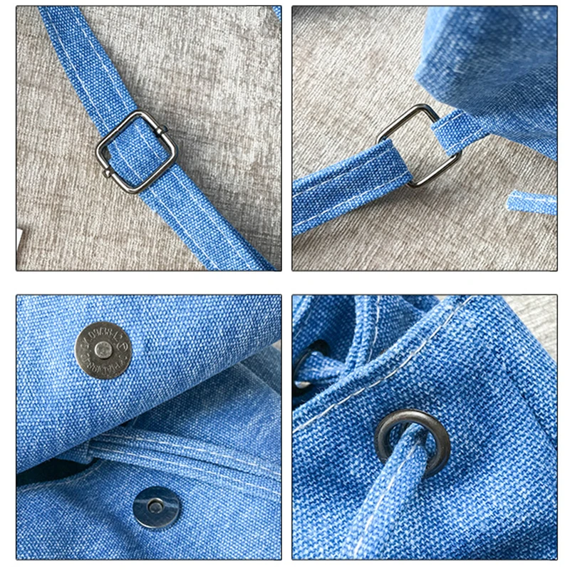 Новый Джинсовый холщовый женский рюкзак школьные сумки на шнурке для девочек