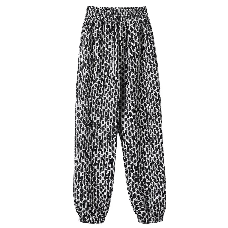 

Dress Letter Casual Pants 2021 Summer New Korean Women's Loose Sports Slim Leggings