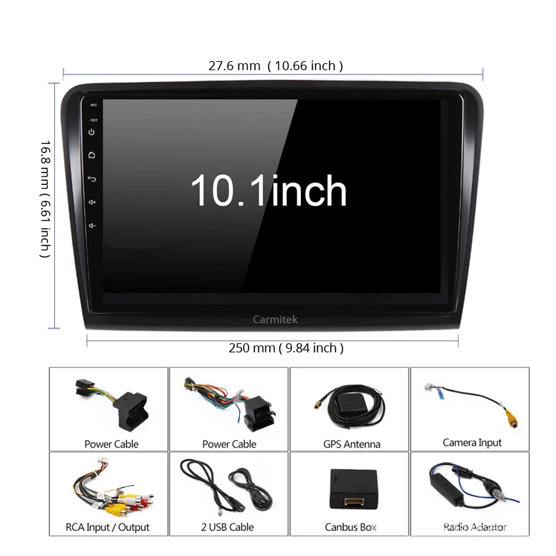 Carmitek Car Android 8.1 Radio Multimedia Player For Skoda Superb 2008 2009 2010 2012 2013 2014 GPS Navigation head unit | Автомобили и