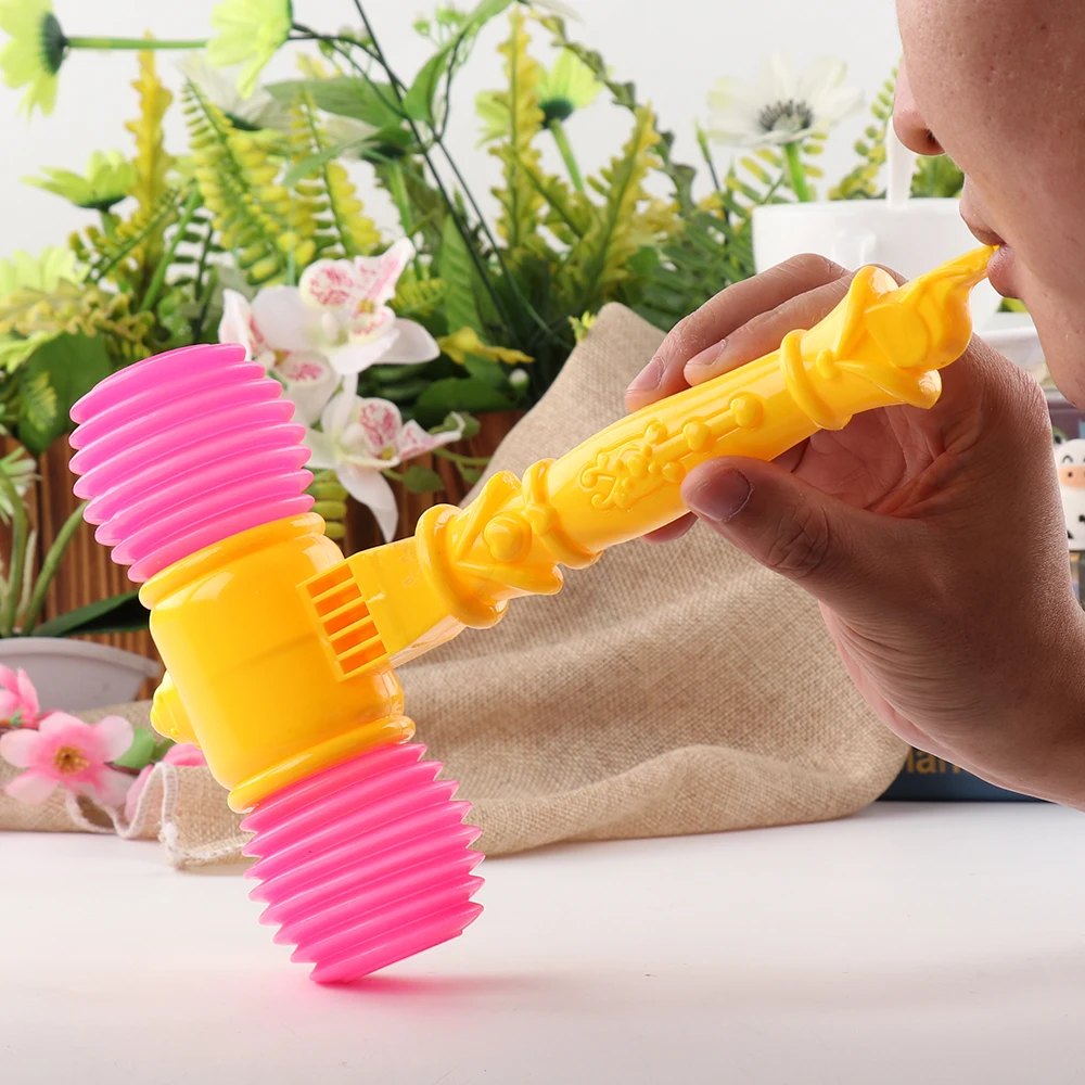 Ребенок Молот кузнеца с свисток обучение одежда для малышей Дети ручки Пластик