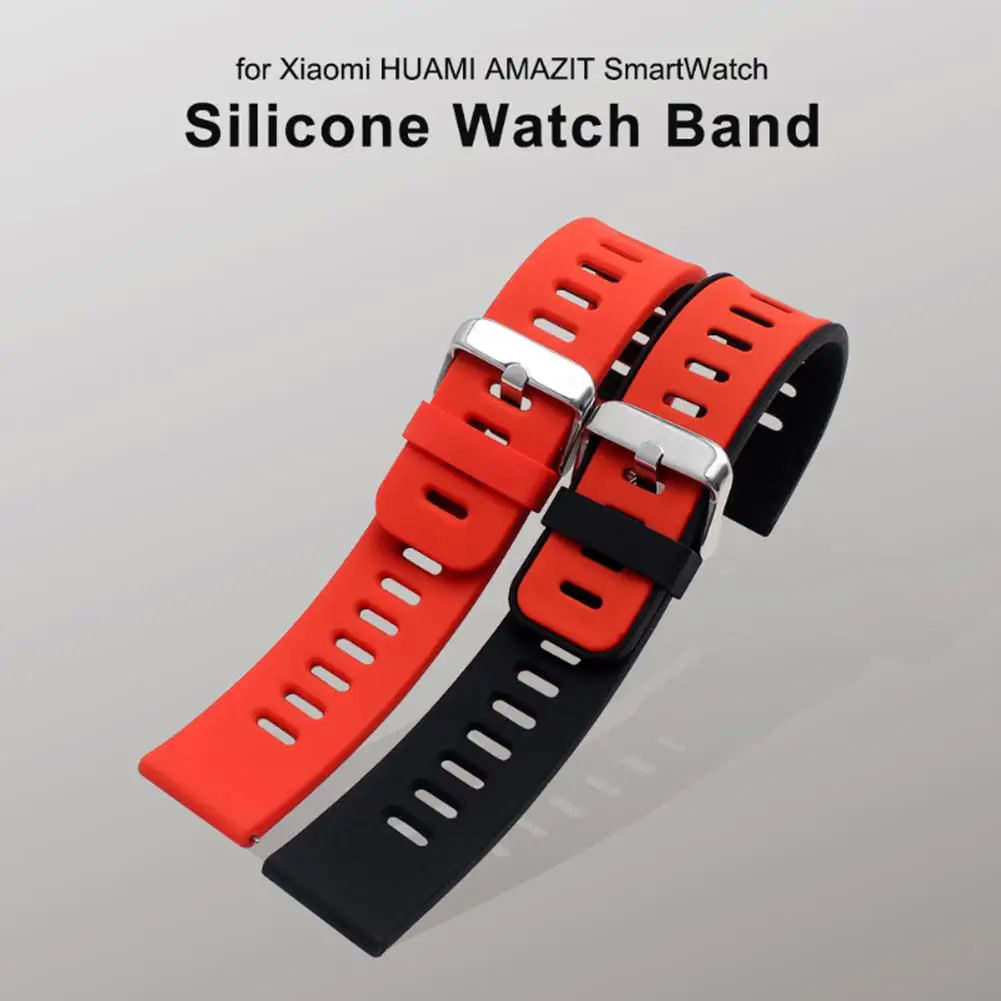 

22mm Replacement Two-color Silicone Wrist Strap with Lug for Samsung Huawei Smart Watch Smart Accessories