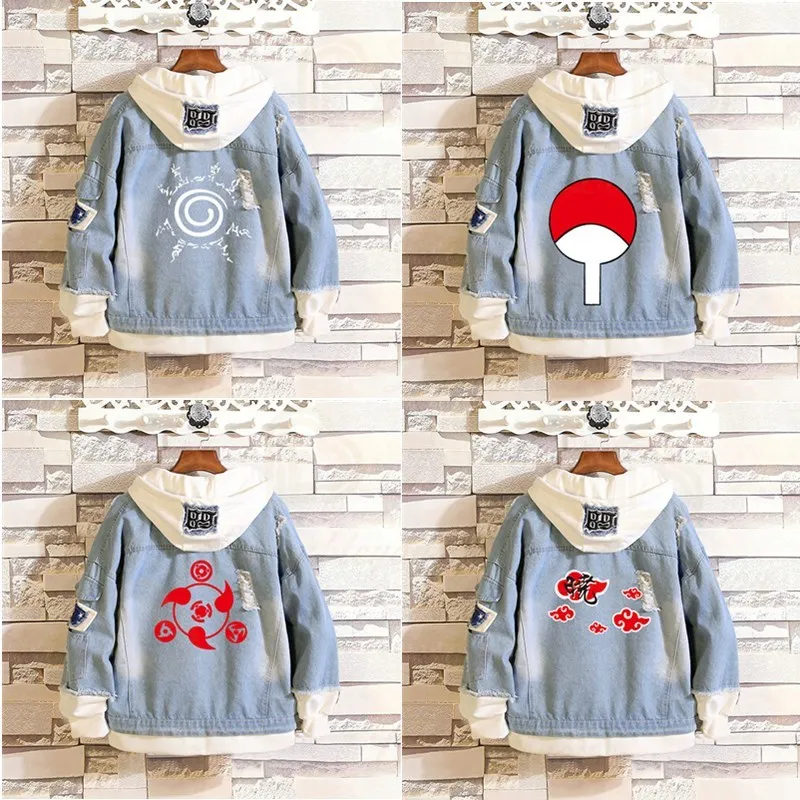 

2020 Jeans Jacket Cosplay Denim Jacket Autumn Hooded Sweatshirt Outwear Coat