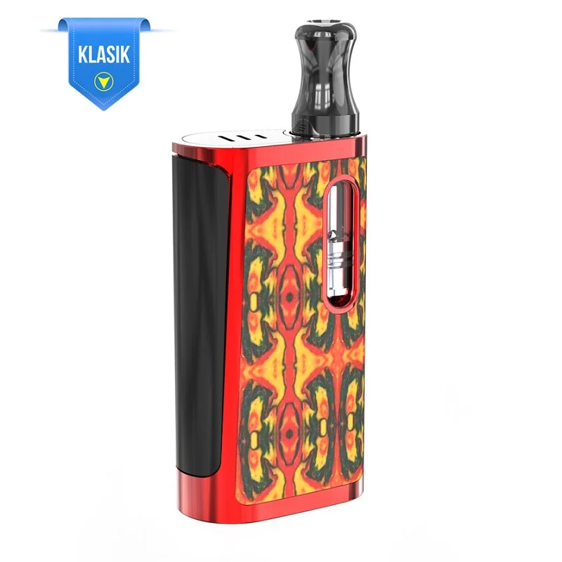 Испаритель 650 мАч Kangvape Klasik V2 коробка мод Vape комплект с 0,5 мл распылитель 510 нить электронная сигарета Vape ручка - Цвет: Красный