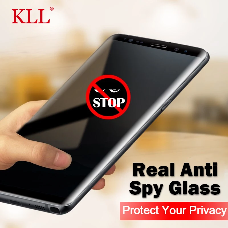 

3D Anti-spy Tempered Glass for Samsung Galaxy S21 S20 S10 S9 S8 Plus Privacy Glass for Galaxy Note 20 10 9 8 Anti-Peep Glass