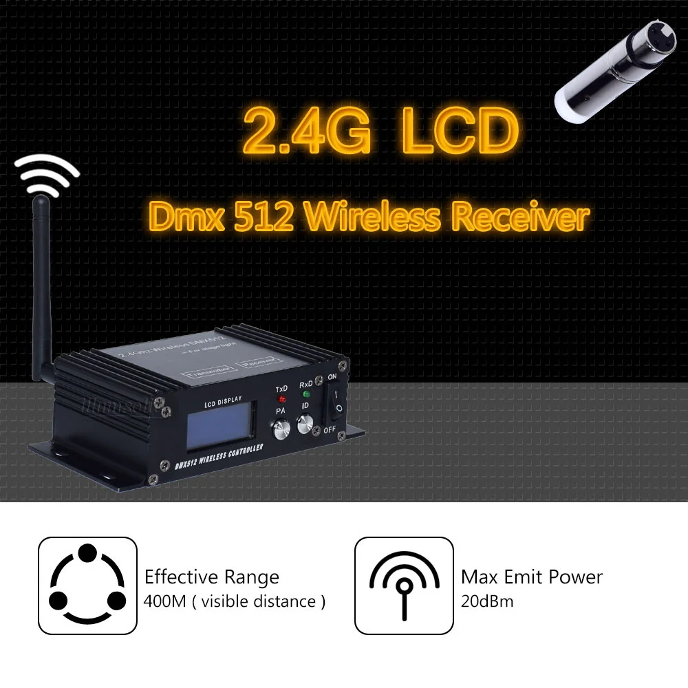 Мини 2 4G беспроводной Dmx 512 контроллер консоль ЖК-передатчик приемник для Dj диско