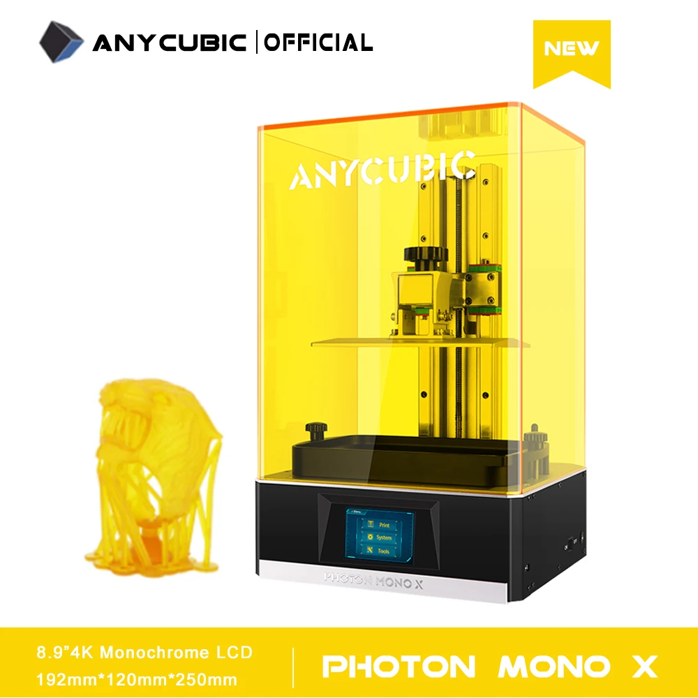 ANYCUBIC Photon Mono X 3D-принтер 8 9 'ɴK Монохромный ЖК-дисплей большой размер печати