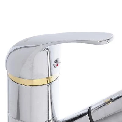 SoyuzKran Kitchen faucet with pull-out spout SK1012 without eyeliner 35mm stud zinckitchen tools Sink Mixer tap Faucets Fixture Home Improvement |