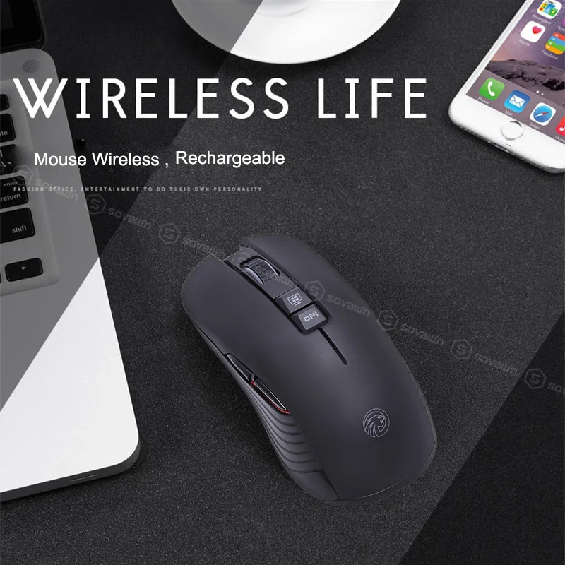 M600 мышь беспроводная Бесшумная перезаряжаемая USB 2 4G игровая RGB Профессиональный