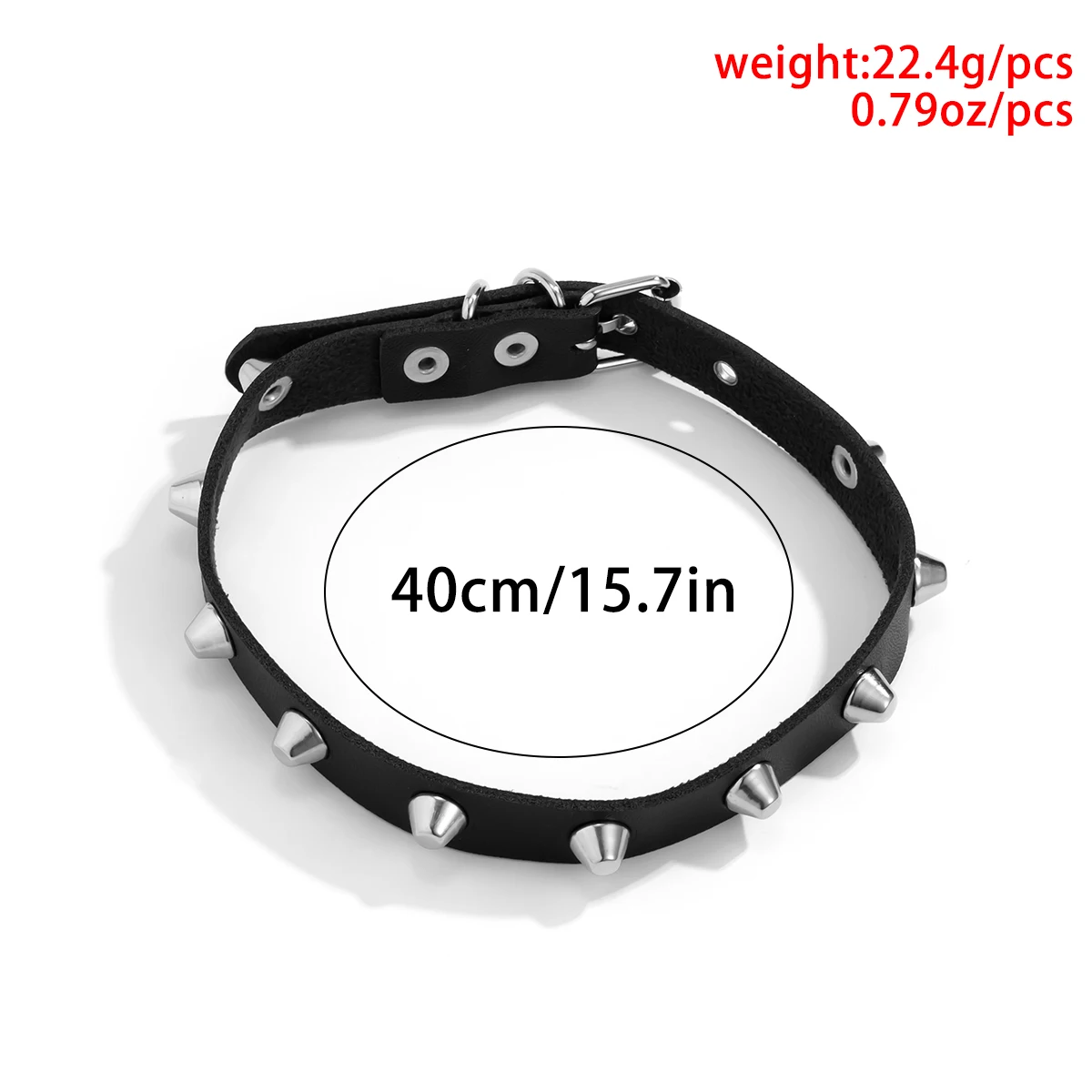 

SHIXIN New Gothic Spiked Choker Necklaces for Women Fashion Punk Short PU Leather Rivet Necklaces Accessories Jewelry 2021 Gifts