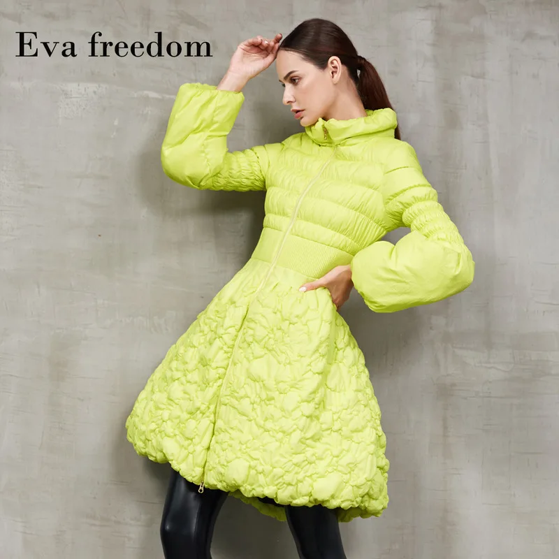 

luxury womens down coats 2019 winter outwear casual warm top brands jackets plus size apple green long loose free ship