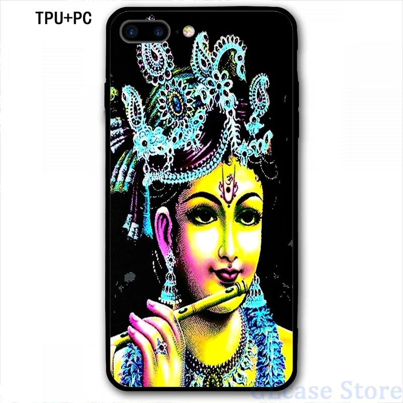 Чехол для телефона LORD KRISHNA-FLUTE 3 iPhone 12 Pro 11 X XR XS Max 8 7 6 6s Plus 5s мягкая стеклянная задняя