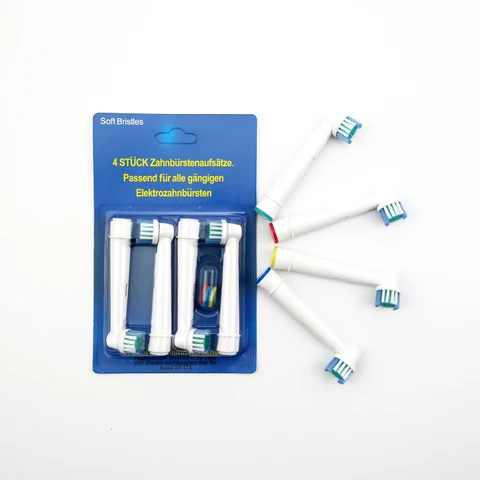 Насадки для зубных щеток Oral B, 4 шт., для чувствительной чистки, SB-17A Бесплатная доставка