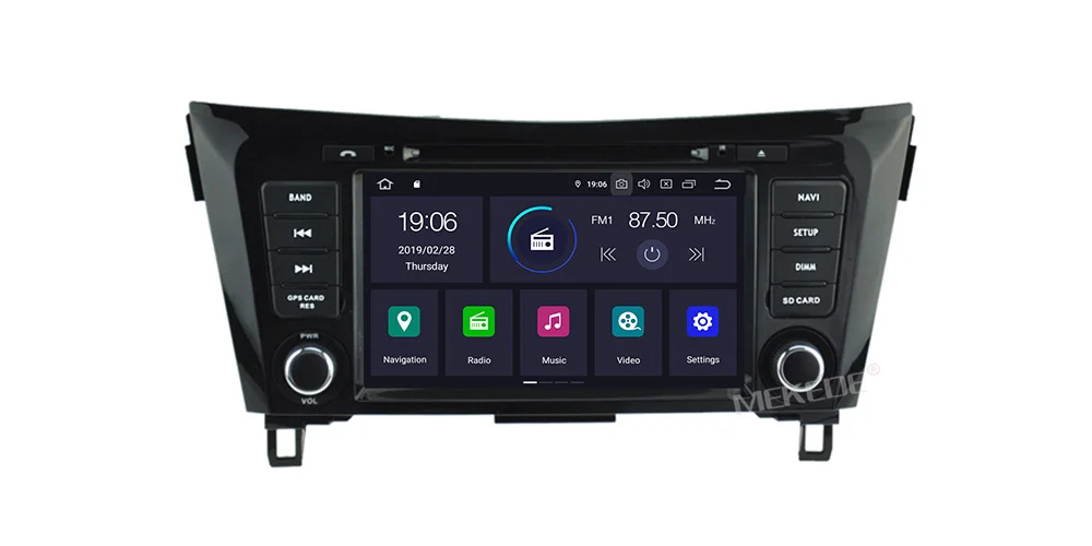 MEKEDE 8core 4G ram 64G rom HD экран автомобиля радио Android9.0 для Nissan qashqai X-Trail- gps навигатор dvd плеер