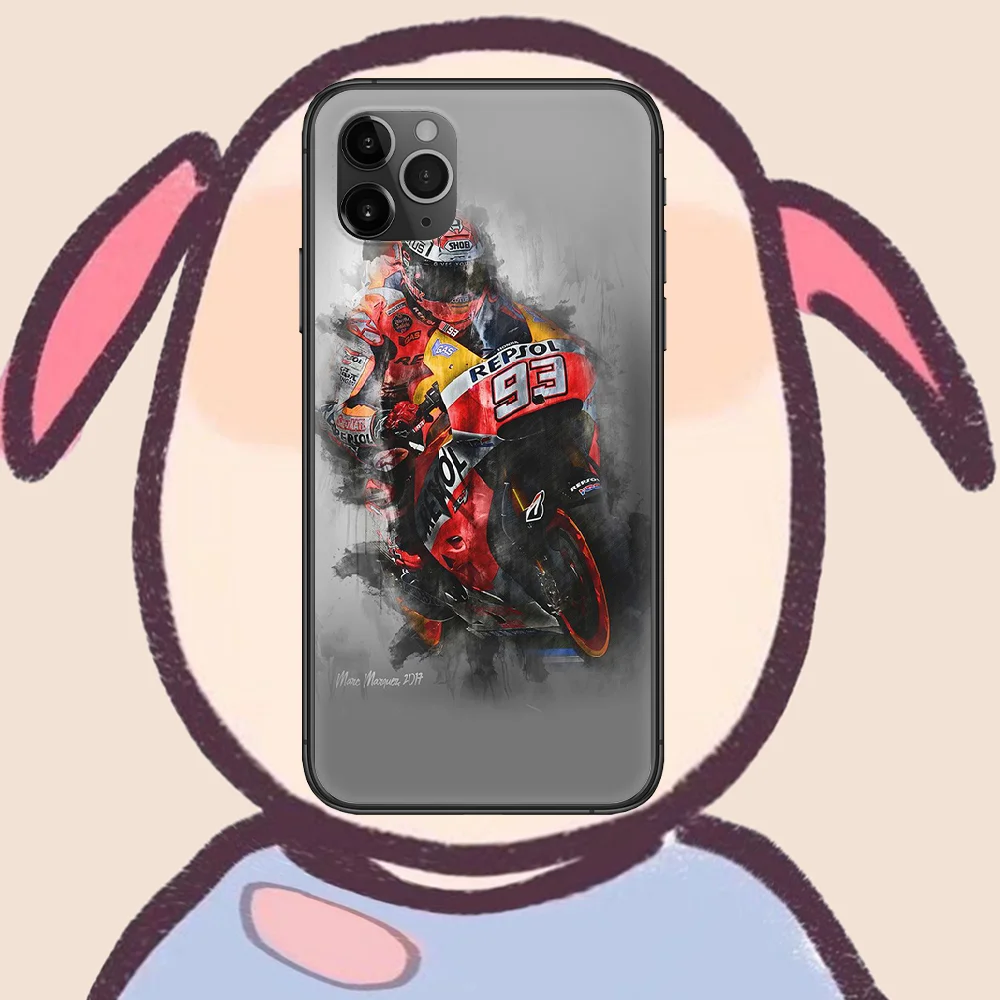 

Marquez 93 Phone Case Cover Hull For iphone 5 5s se 2020 6 6s 7 8 12 mini plus X XS XR 11 PRO MAX black Funda Tpu Shell Fashion