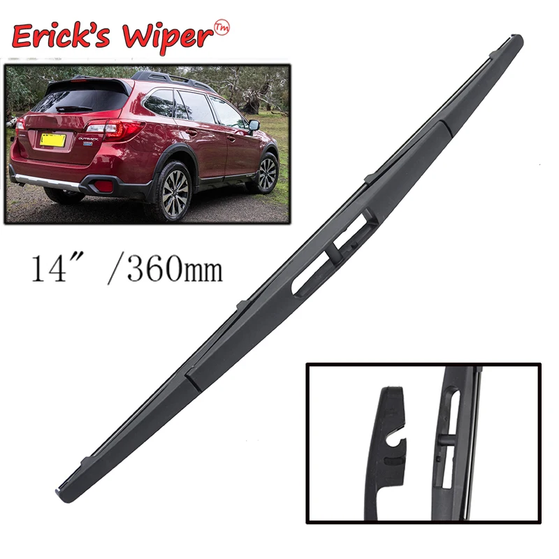 

Erick's Wiper 14" Rear Wiper Blade For Subaru Outback MK5 2014 - 2019 Windshield Windscreen Rear Window