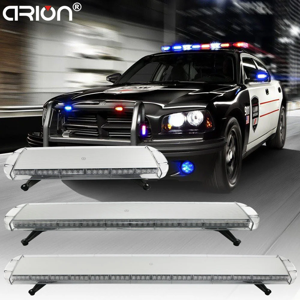 

Multi Size 30" 47" 55" 63" Led strobe light bar Car Roof Police warning flash Fireman Emergency working Lamp Lights