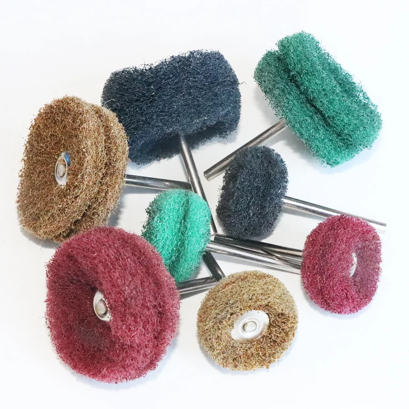 Абразивная щетка для мини-дрели нейлоновый Полировочный диск с хвостовиком 3 мм