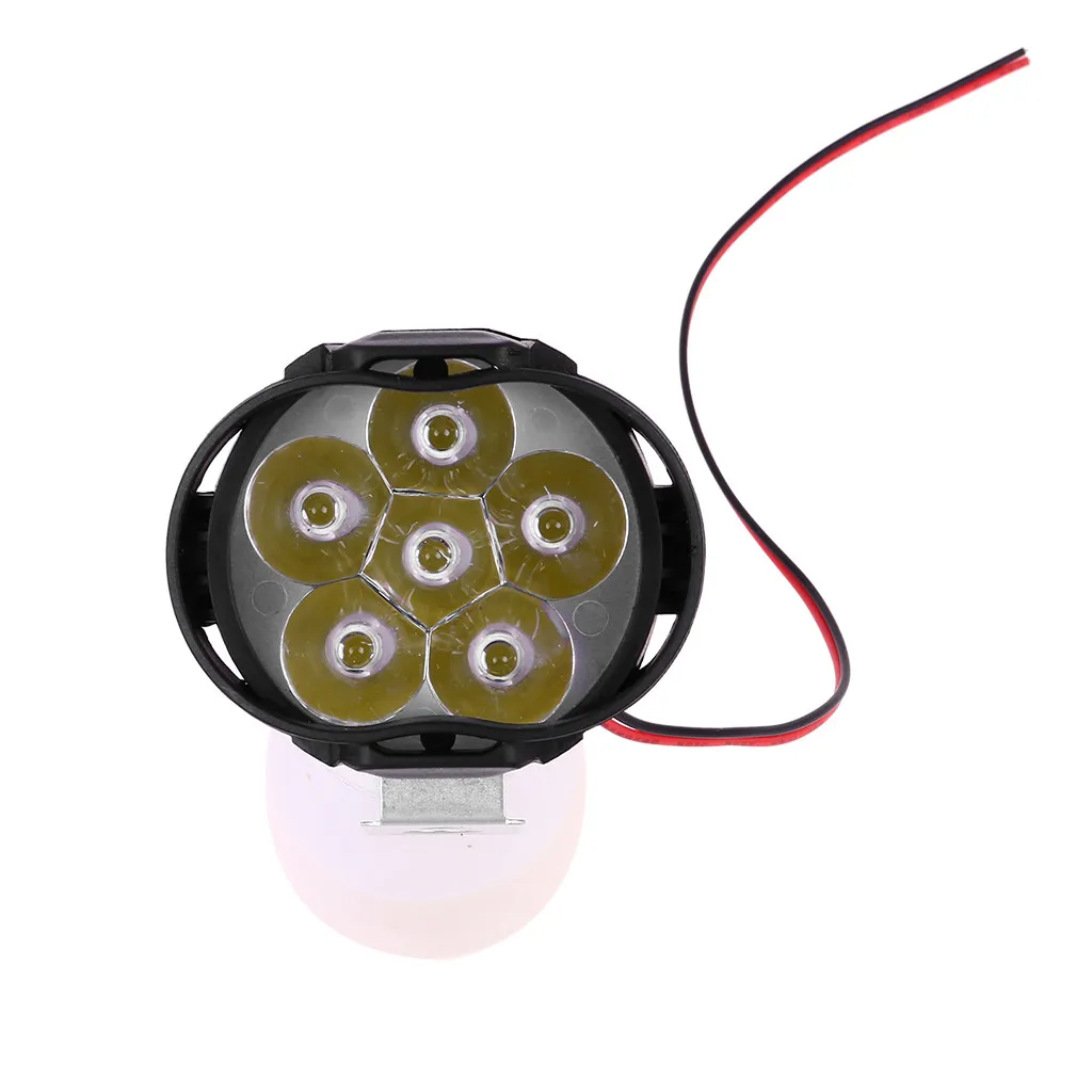 New 2Pcs 6 LED Motorcycle Headlight Fog Spotlight Driving Light Lamp With Switch For Motos ATVs UTVs Scooter Lightin |