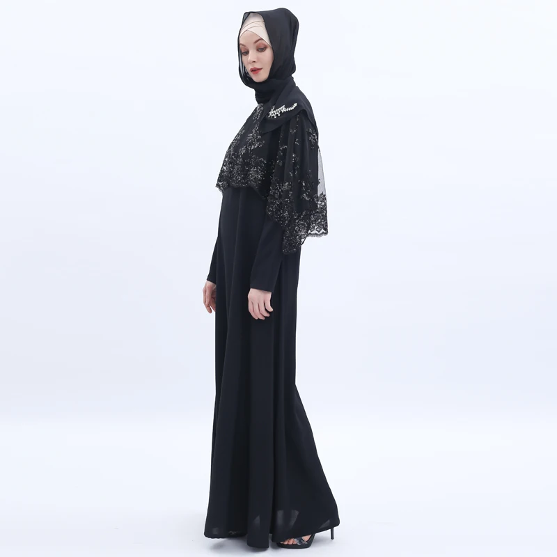 Кружевные платья abaya Дубай, Турция исламский, арабский мусульманское платье, Morocco Caftan Tesettur Elbise Sukienki платья Хиджаб халат Longue