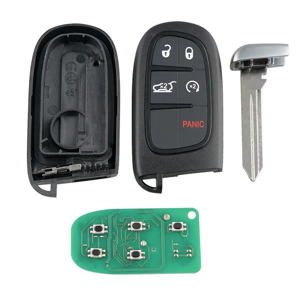 5 Buttons Smart Remote Key Keyless Fob for Jeep Cherokee GQ454T 4A Chip For JEEP 2014 2015 2016 2017 Car keys | Автомобили и
