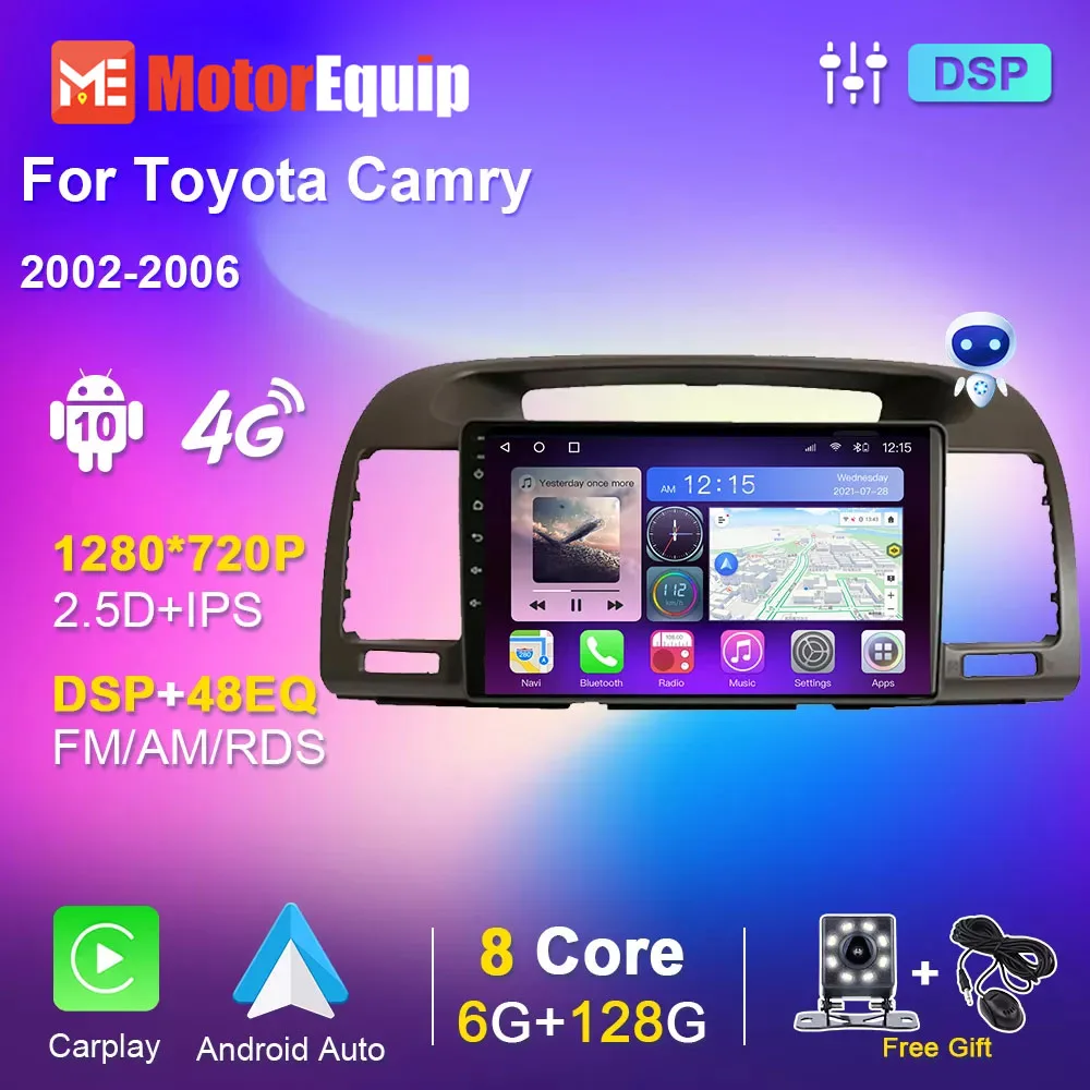 

Android 10.0 Car Stereo Radio For Toyota Camry 2002-2006 Autoradio Multimedia Player GPS Carplay Video Auto Audio for Cars 2 din