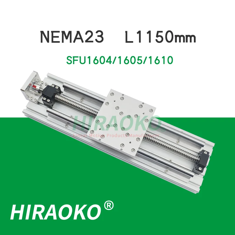 

Линейная муфта 1150 мм NEMA23 SFU1610 SFU1605, одноосевая фаза SFU1604, линейная скользка для фрезерного станка с ЧПУ X, Y, Z, aixs