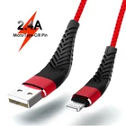 Высокая прочность на изгиб, 2M 3M USB кабель быстрой зарядки USB нейлоновый кабель для быстрой зарядки Кабели для iPhone Micro USB Type-C кабель для Samsung Xiaomi HTC