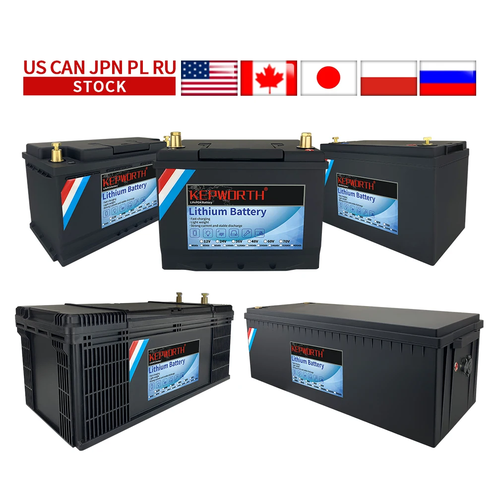 Новый 12V 40 60 80 100 120 200Ah LiFePO4 Батарея с BMS литий Мощность гольф кары батареи 3000 циклов