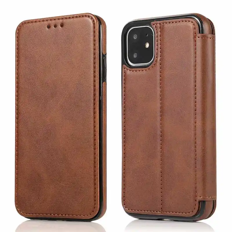 Магнитный чехол для iPhone X XR XS 11 Pro Max, чехол из искусственной кожи, закрытый флип-чехол для телефона, чехол для iPhone 6, 6s, 7, 8 Plus, чехол