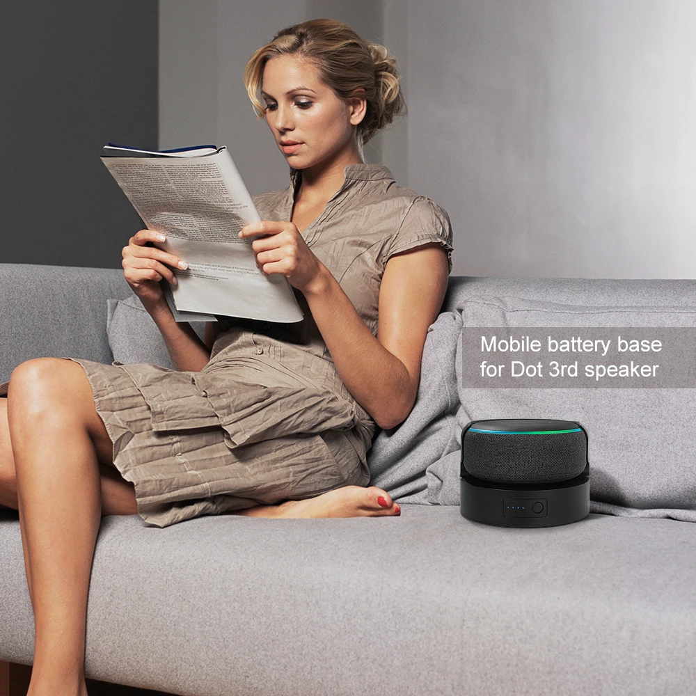 Набор аккумуляторов для Echo Dot 3rd база аккумулятора 3 держатель портативное